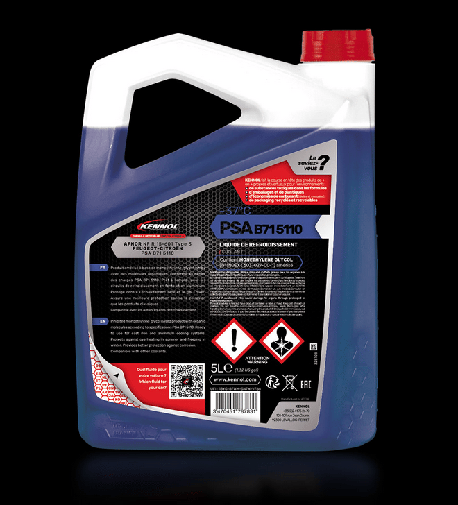 LIQUIDE DE REFROIDISSEMENT PSA-37°C 5L
