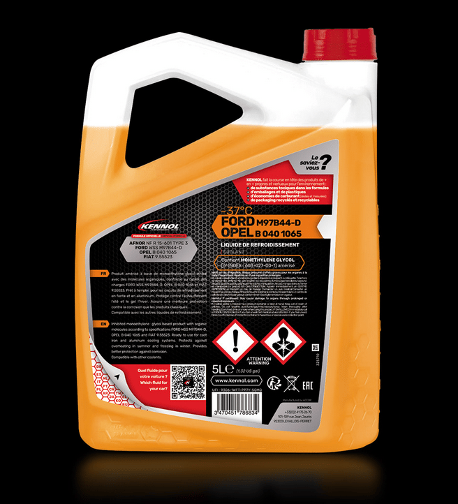 LIQUIDE DE REFROIDISSEMENT FOF-37°C FORD FIAT OPEL 5L