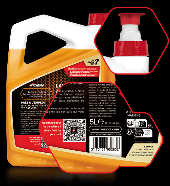 LAVE-GLACE -20°C ANTI-PLUIE FRANGIPANE 5L