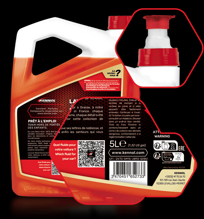 LAVE-GLACE -20°C ANTI-PLUIE THÉ AU JASMIN 5L