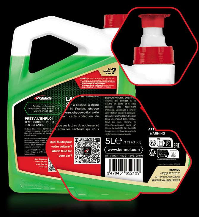 LAVE-GLACE -20°C DÉGIVRANT  CHOCOLAT/NOISETTE 5L