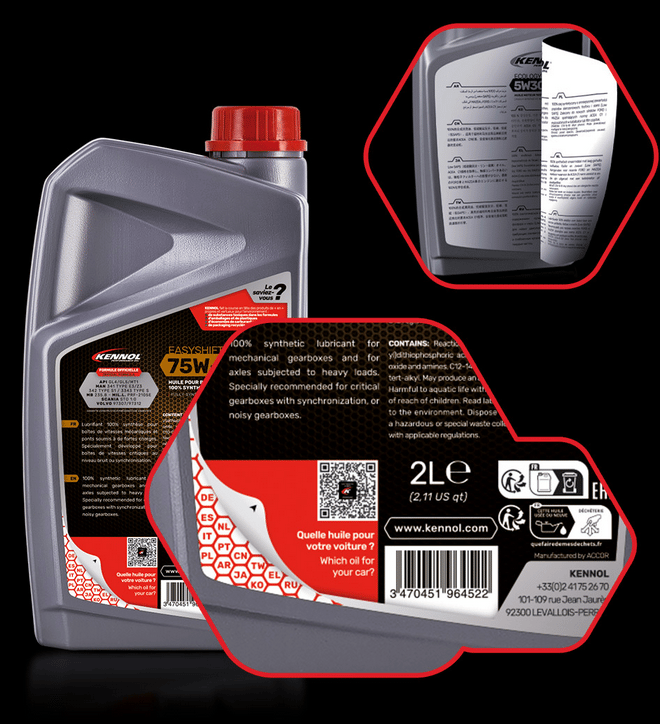 EASYSHIFT 75W90  BOÎTE MANUELLE 100% SYNTHÈSE 2L