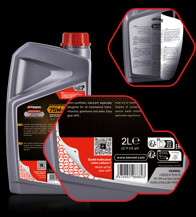 EASYGEAR 75W80 BOÎTE MANUELLE SEMI-SYNTHÈSE 2L