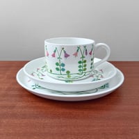Image 1 of Gustavsberg Linnea Tea Cup Trio Set