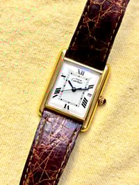 Image 2 of Cartier Tank Must XL with deployant buckle - Box - ref 2413 