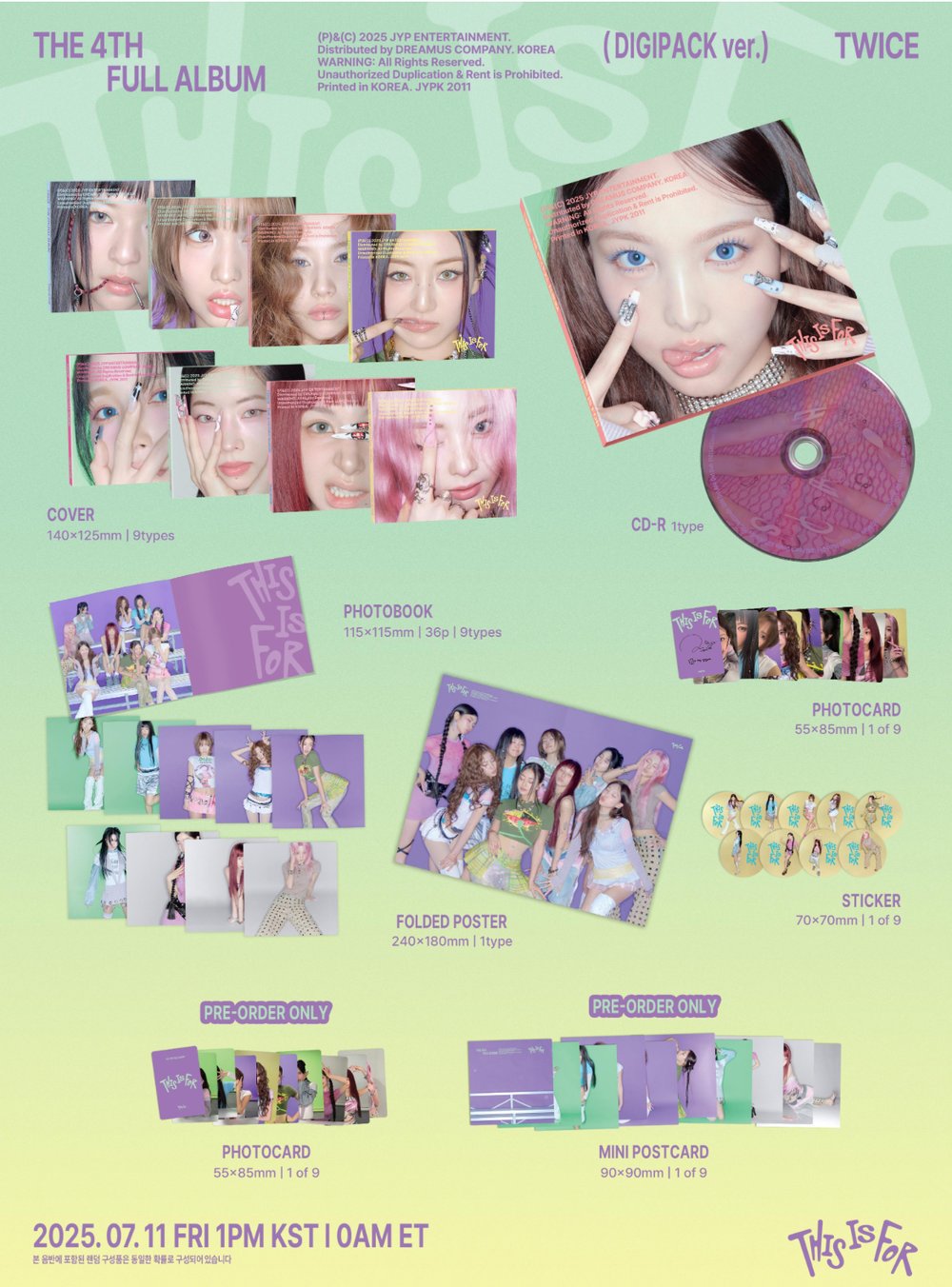 Image of TWICE ‘THIS IS FOR’ (Digipack Ver.)