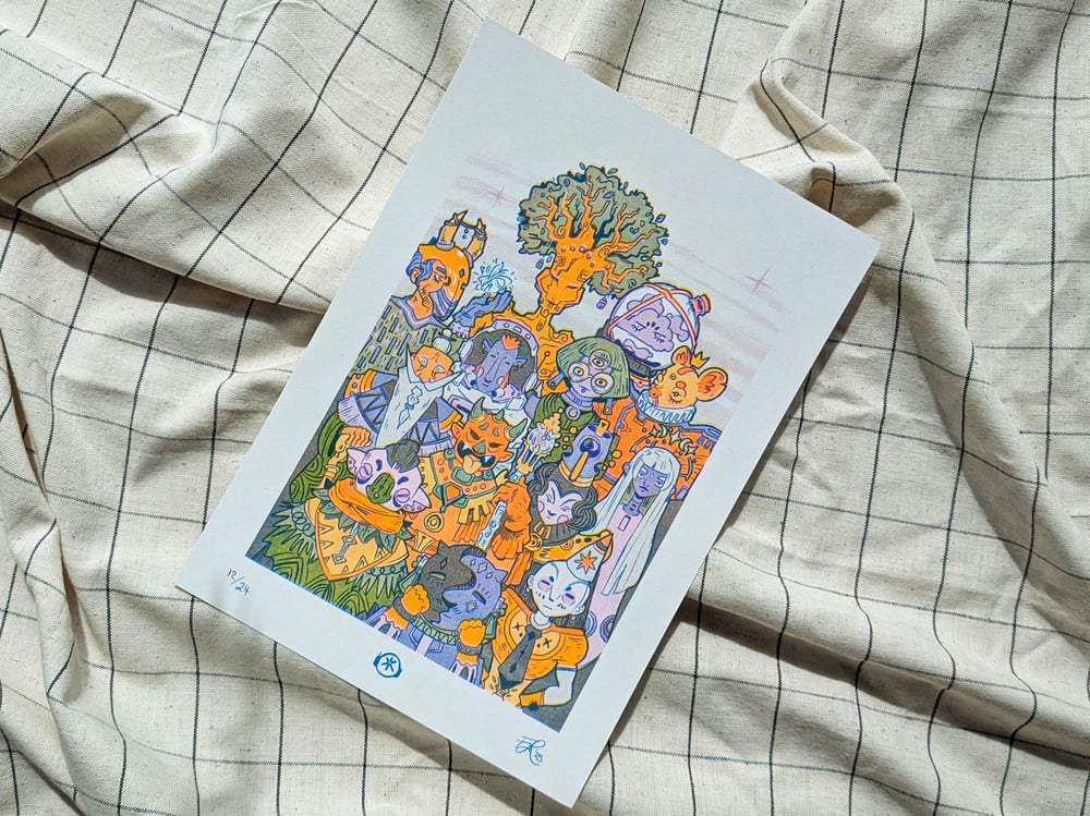 Image of Sages – A4 RISO print
