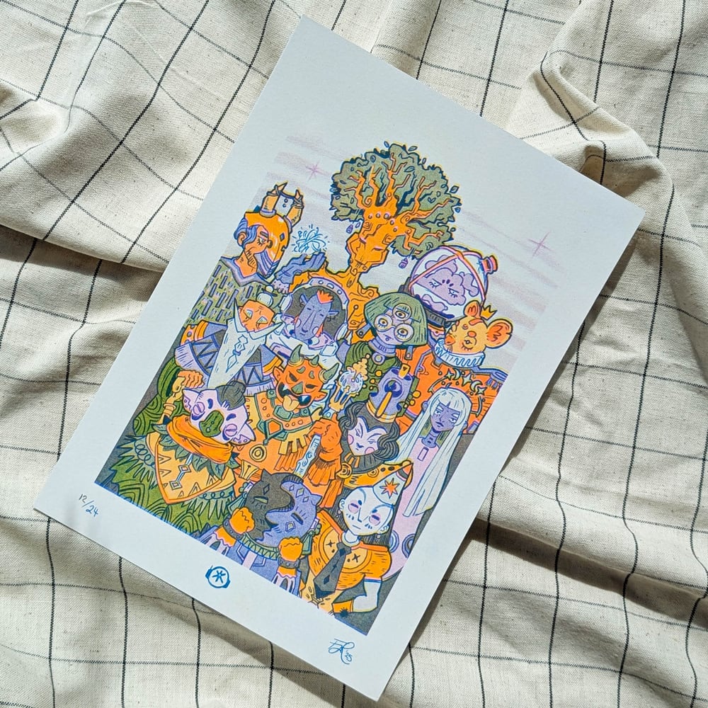 Image of Sages – A4 RISO print