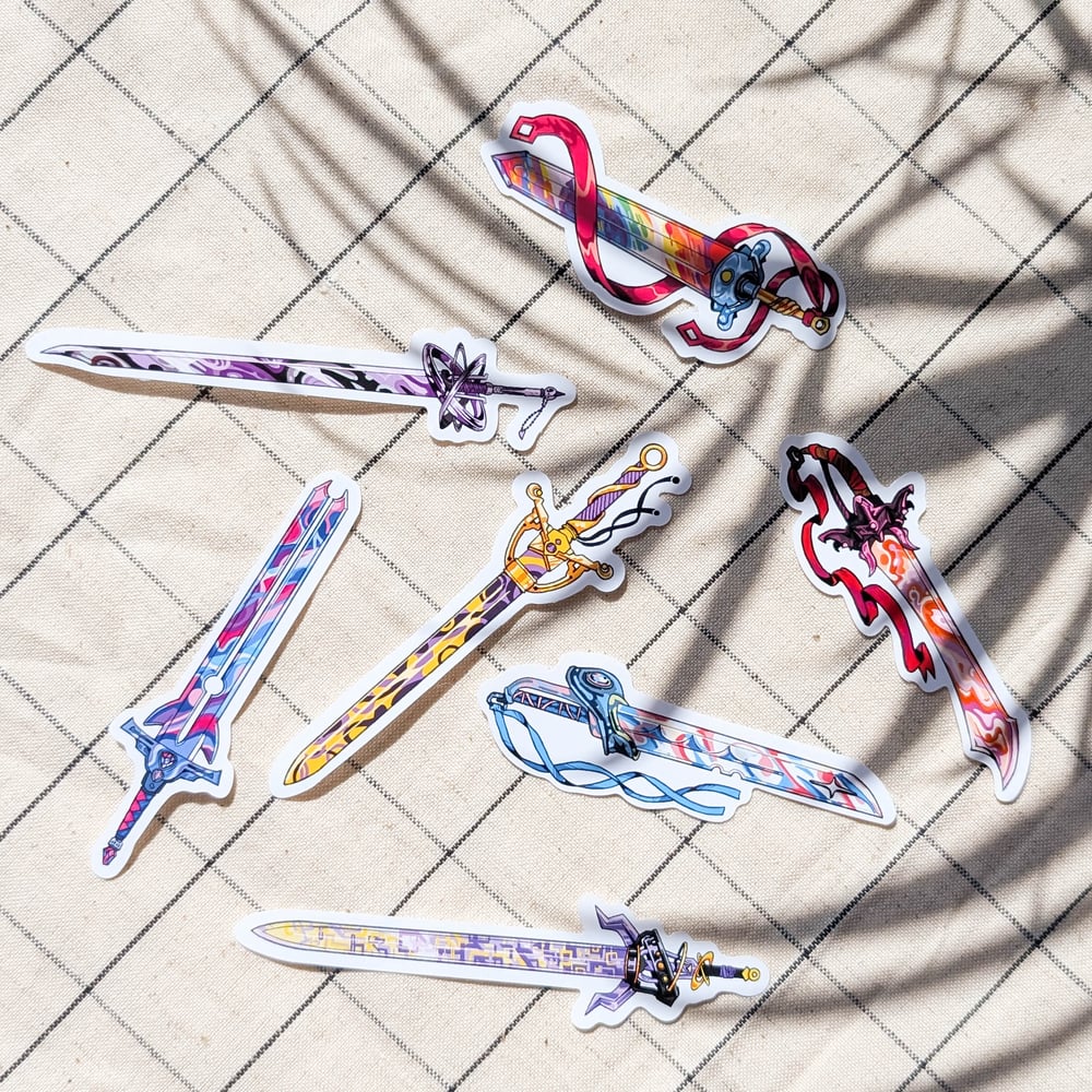 Image of Queer Sword Vinyl Stickers