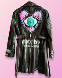 Image 1 of Protect your magic ¥ unisex ¥ upCyclinG viLLaGe punK¥IbiZa ¥TrenChcoaT¥ festival