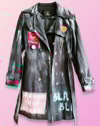 Image 2 of Protect your magic ¥ unisex ¥ upCyclinG viLLaGe punK¥IbiZa ¥TrenChcoaT¥ festival