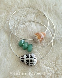 Image 1 of Silver Shells Thin Bracelets