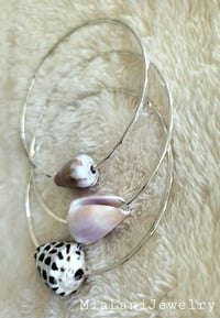 Image 2 of Silver Shells Thin Bracelets