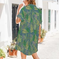 Image 3 of Women's Lapel Button Shirt Dress