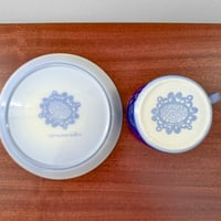 Image 5 of Gustavsberg Blå Husar Tea Cup Trio Set