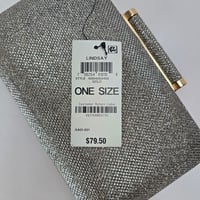 Image 10 of Inc International Concepts Lindsayy Xx Lurex Clutch - Gold/Gold