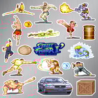 Street Fighter II: Champion Edition Magnet Set (19 Pieces)
