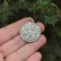 Image 2 of Made to order Large Green Man pendant