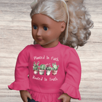 Image 4 of Doll Ruffle Shirt~ Planted In Faith 