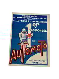 Image 1 of Gérard Ronsse, World  road champion in 1928 and 1929 in the colours of Automoto