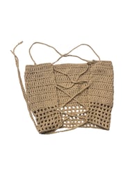 Image 2 of Sand Dune – Open Back Crochet Top (XS)