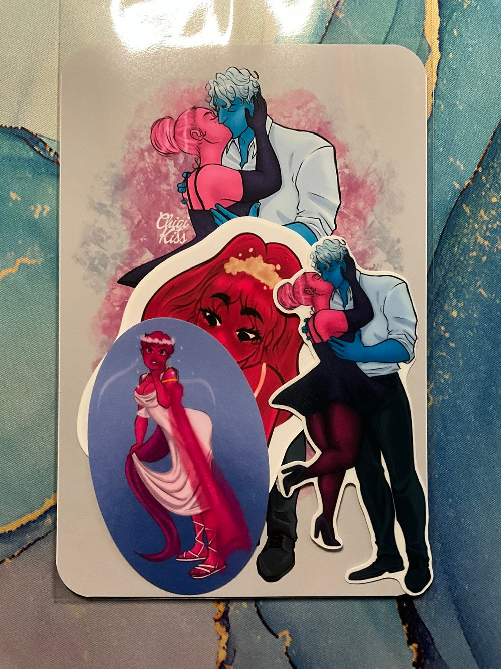 Image of Persephone and Hades Print and Sticker Pack