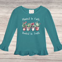 Image 5 of Ruffle Shirt~  Planted In Faith