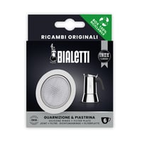 Moka Pot Filter & Gasket Kit 6 Cup Stainless Steel Models