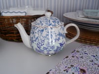 Image 1 of Blue Floral Cottage Teapot (New England Sourced)