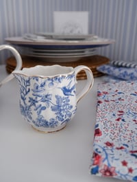 Image 1 of Blue Floral Cottage Creamer (New England Sourced)