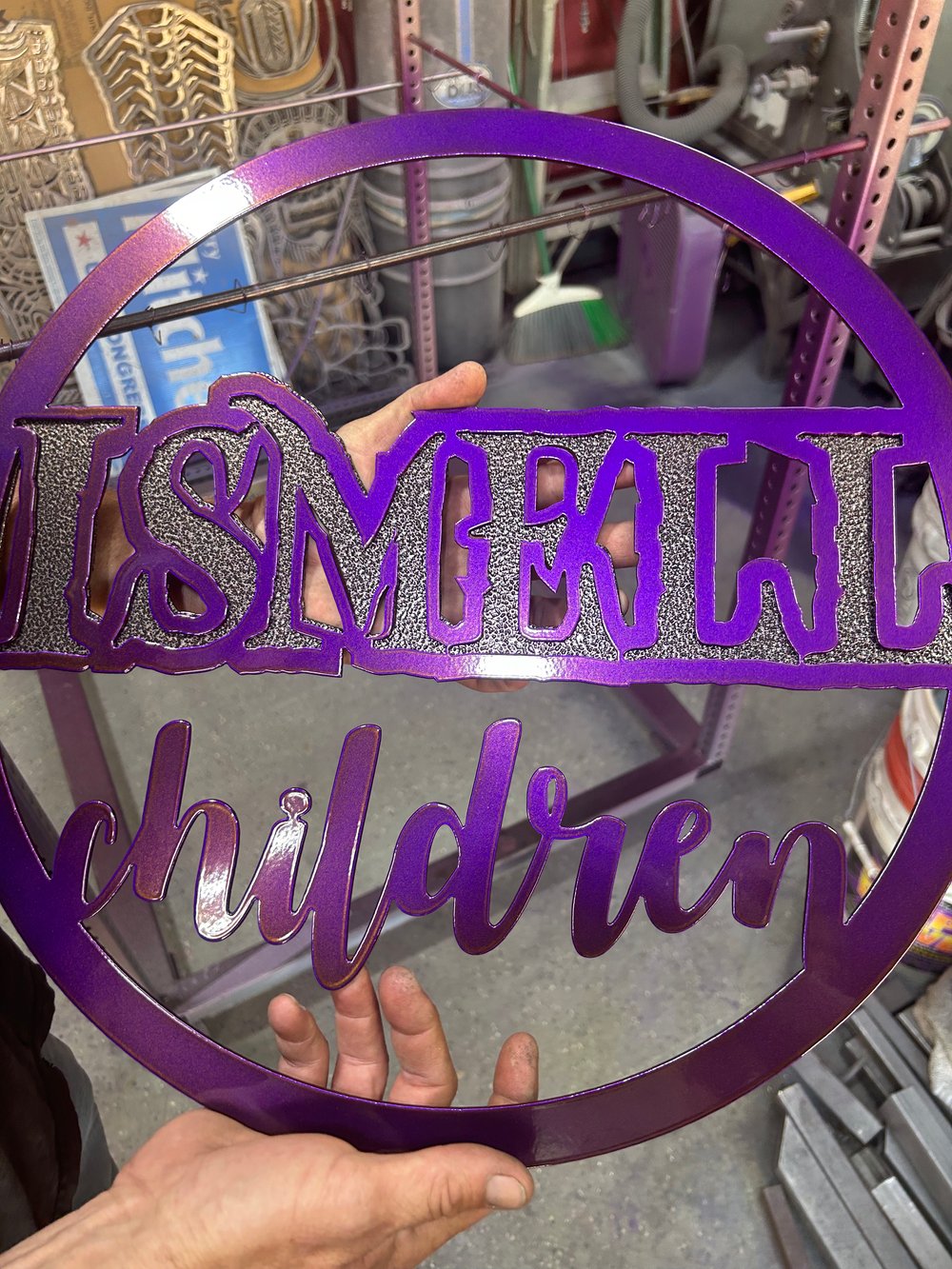 Image of I Smell Children – Hocus Pocus Halloween Metal Door Wreath