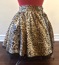Image 1 of leopard skull print skirt