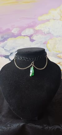 Green Crystal Stretch Choker