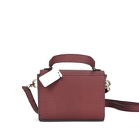Image 2 of Guess Lyndi Mini Top Handle Flap Crossbody - Merlot