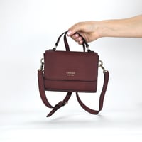 Image 3 of Guess Lyndi Mini Top Handle Flap Crossbody - Merlot