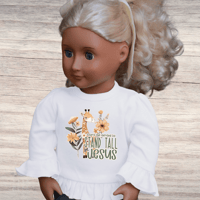Image 2 of Doll Ruffle Shirt~ Stand Tall For Jesus  