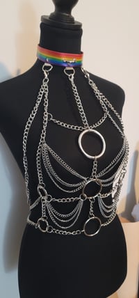 The Brittany- Mix N Match chain Harness with collar