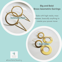 Image 3 of Big + Bold Geometric Earrings