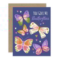 You Give Me Butterflies Notecard