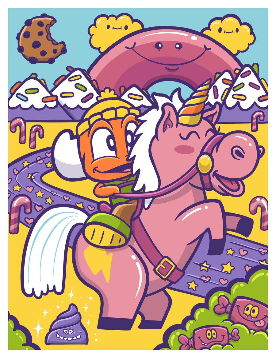 Image of Magic Poopy Unicorn in Sweet Wonderland
