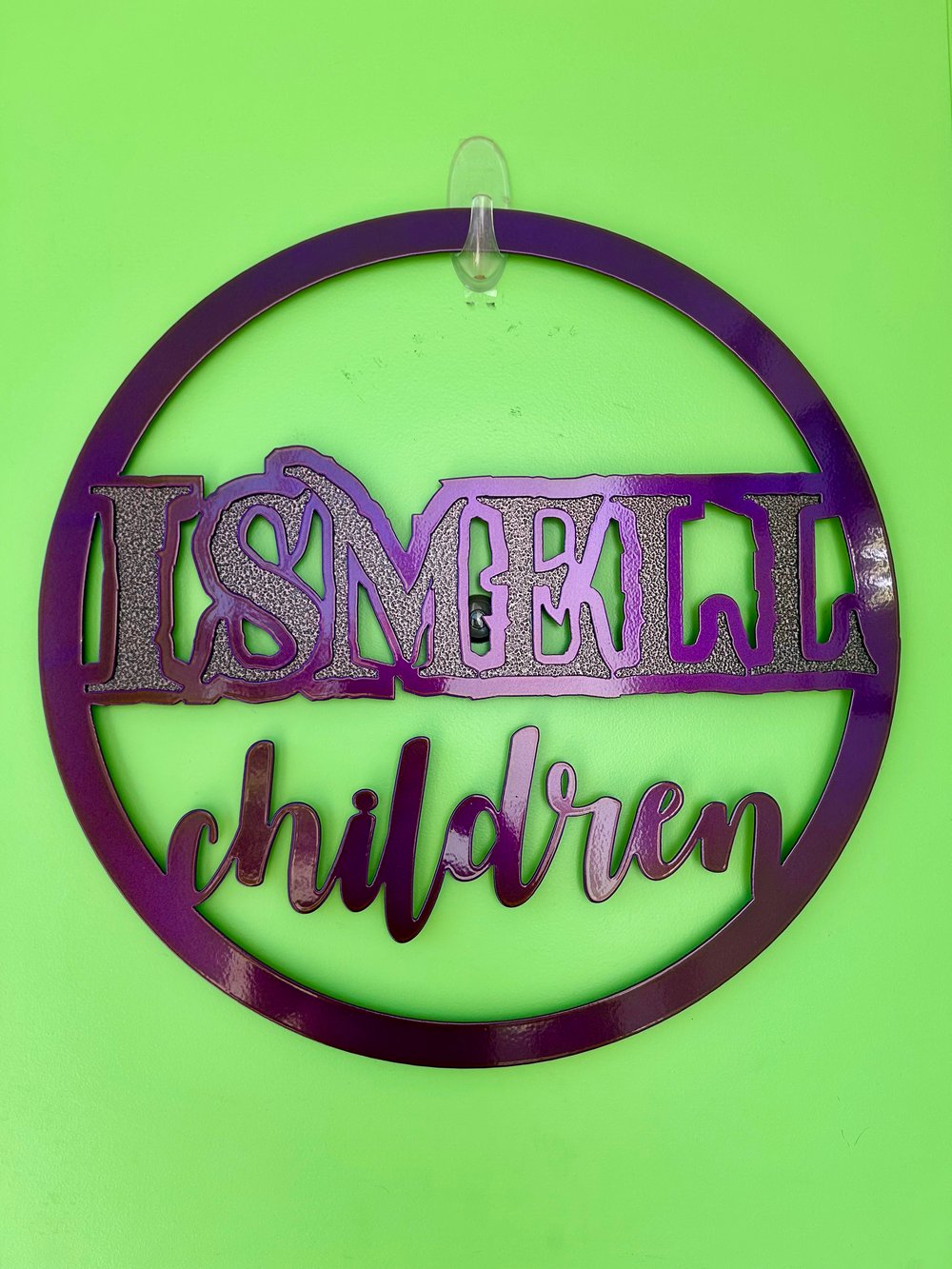 Image of I Smell Children – Hocus Pocus Halloween Metal Door Wreath