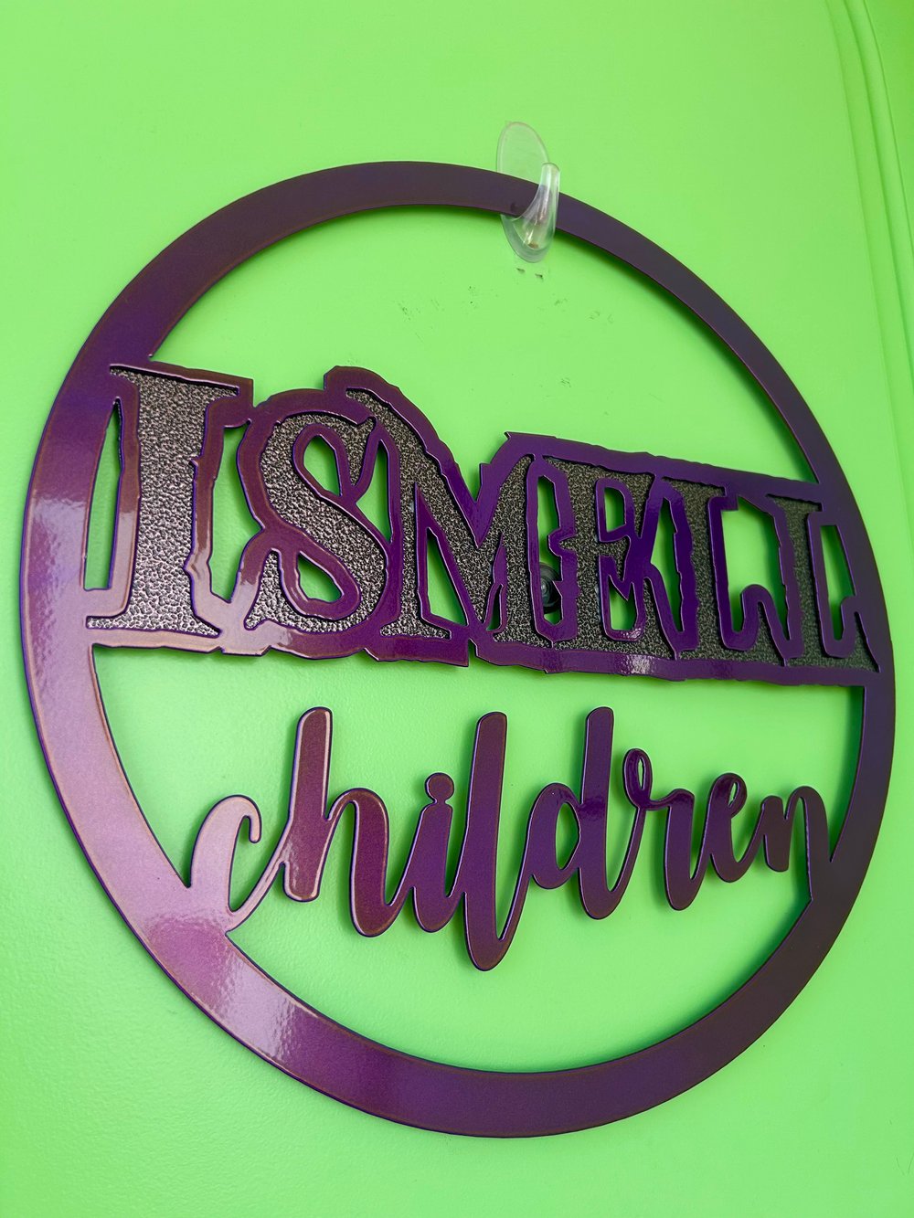 Image of I Smell Children – Hocus Pocus Halloween Metal Door Wreath