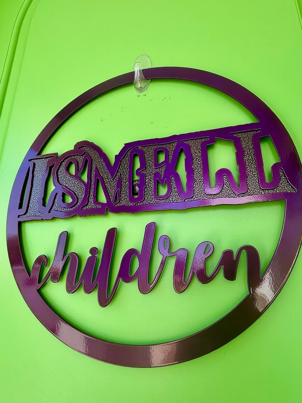 Image of I Smell Children – Hocus Pocus Halloween Metal Door Wreath