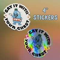 SIWYC Laundry Bottle Logo Sticker