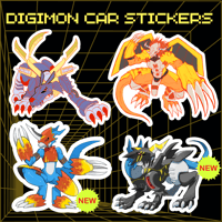 Image 1 of [DIGI] Prismatic and Chrome Car Stickers