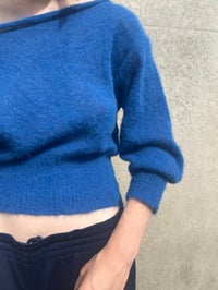 Image 2 of Luna Alpaca Top — Blue