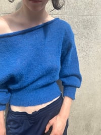 Image 5 of Luna Alpaca Top — Blue
