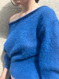 Image 7 of Luna Alpaca Top — Blue