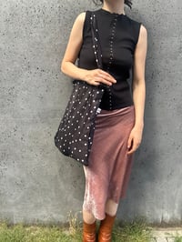 Image 4 of Black Cotton Corset Top with Hook Closure – Made in Berlin