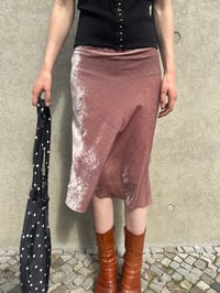 Image 5 of Black polka dot satin shoulder bag